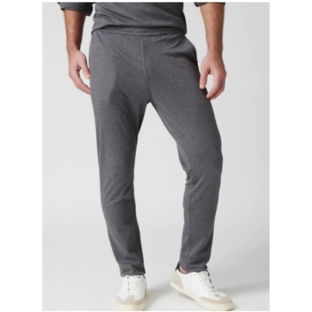 Raffi Aqua Cotton Pants Charcoal Gray Sweatpants Men's Size Large Loungewear EUC
